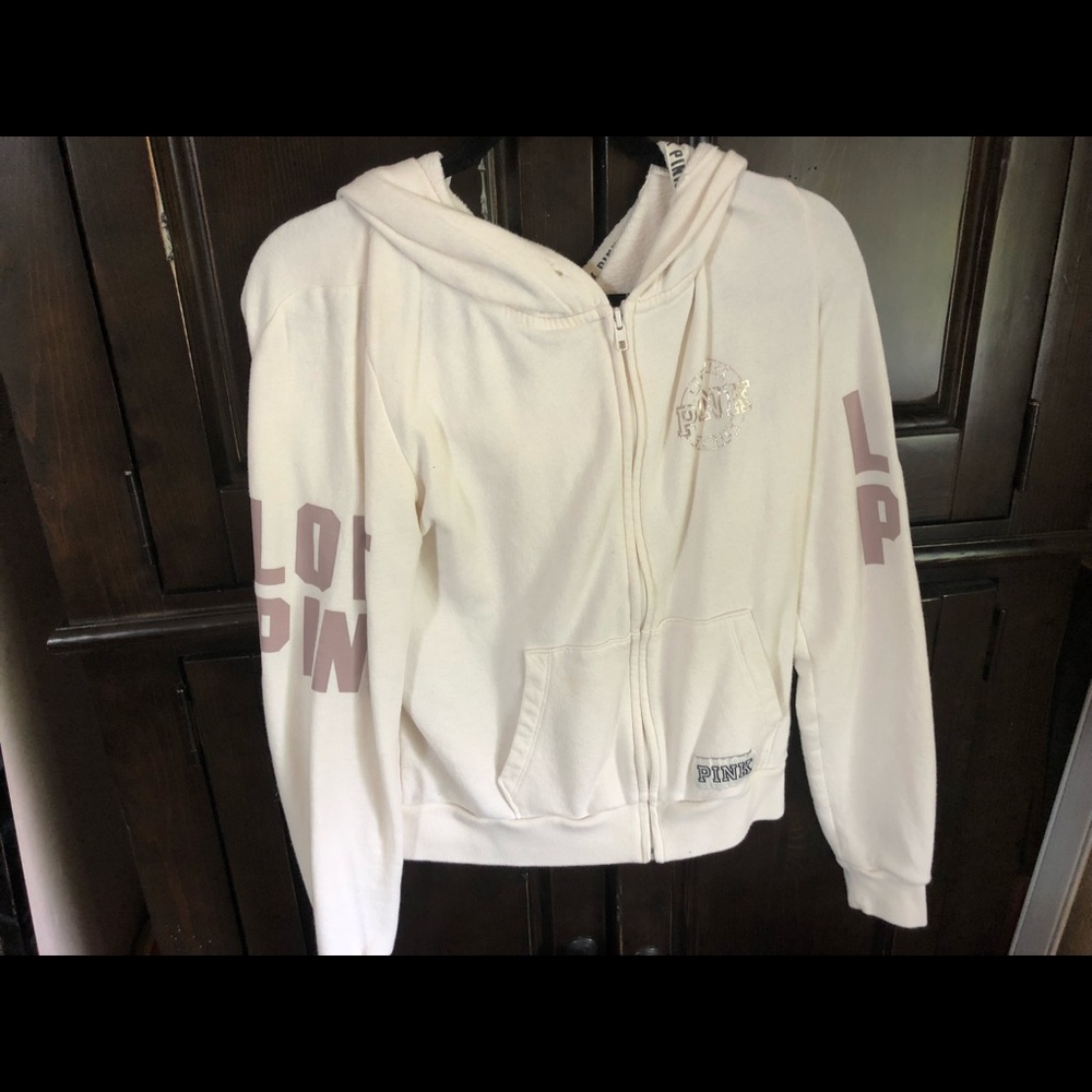 White PINK sweater